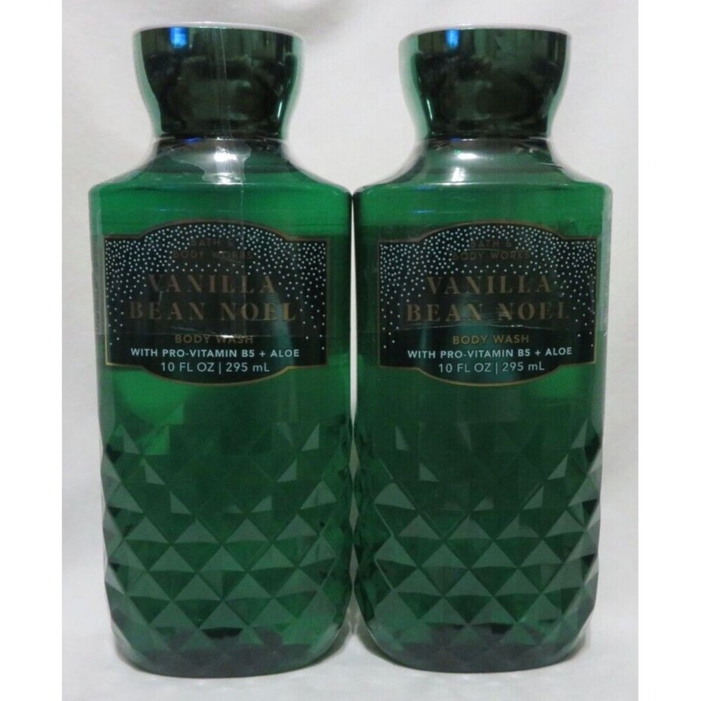 VANILLA BEAN NOEL Bath & Body Works Body Wash 10 fl oz x 2